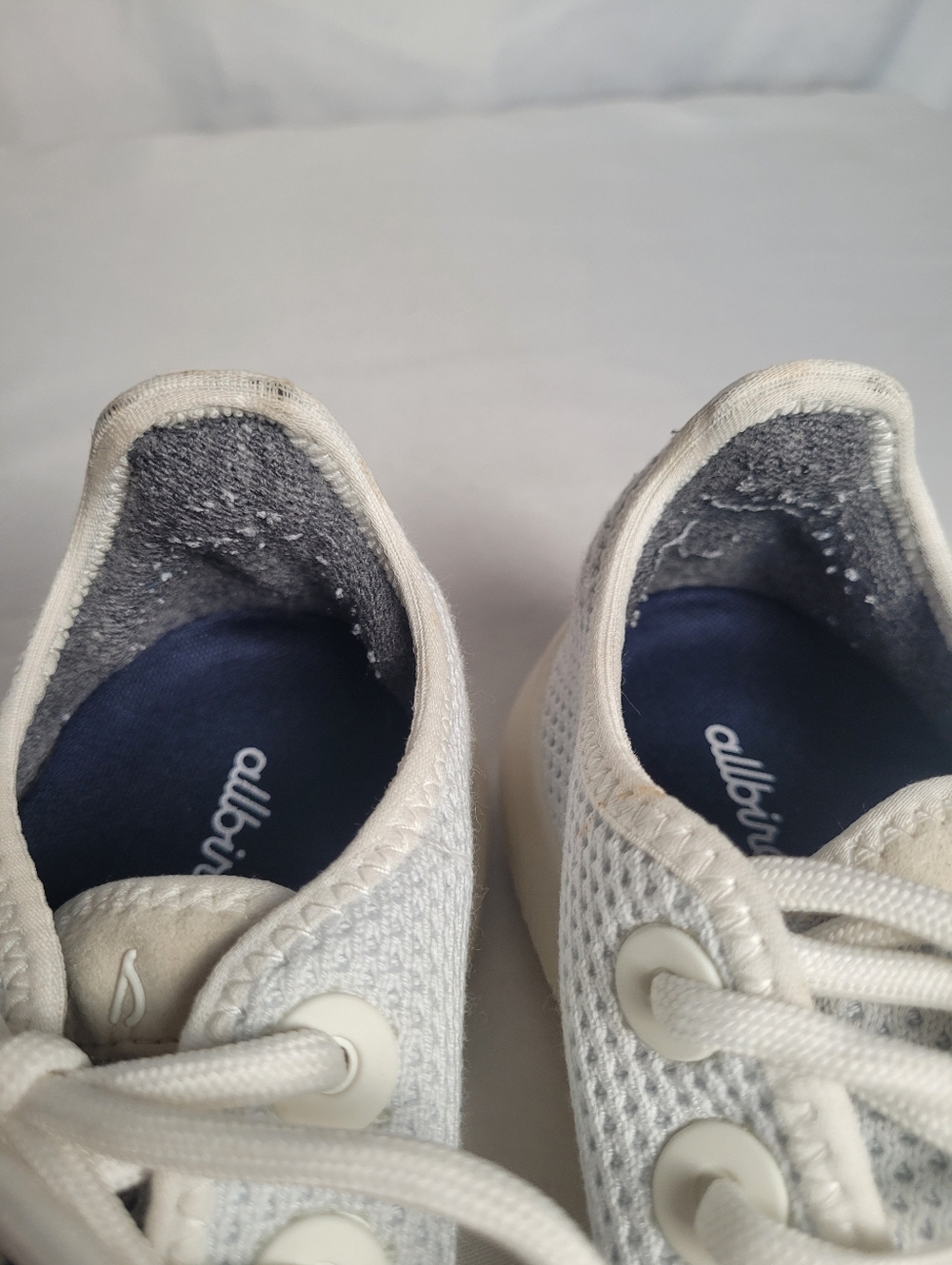 Allbirds Women Tree Runners White Mesh Lace Up Sneakers Size 8 - Picture 7 of 9